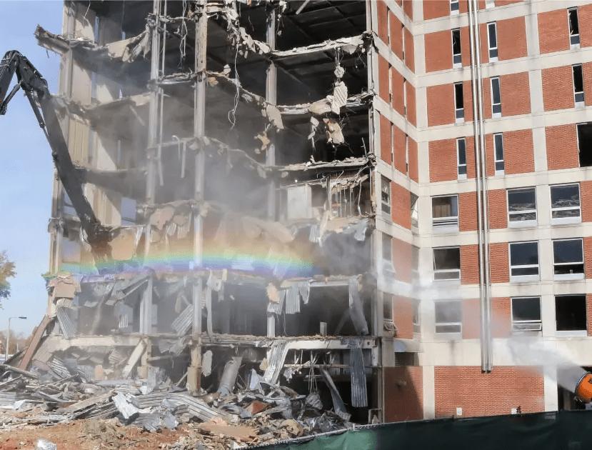 Demolition debris management